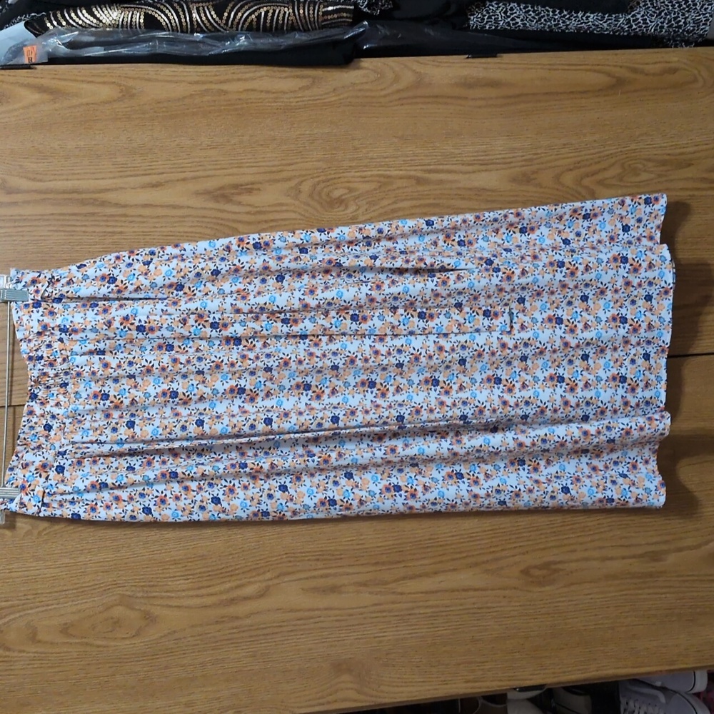Floral Print Maxi Skirt